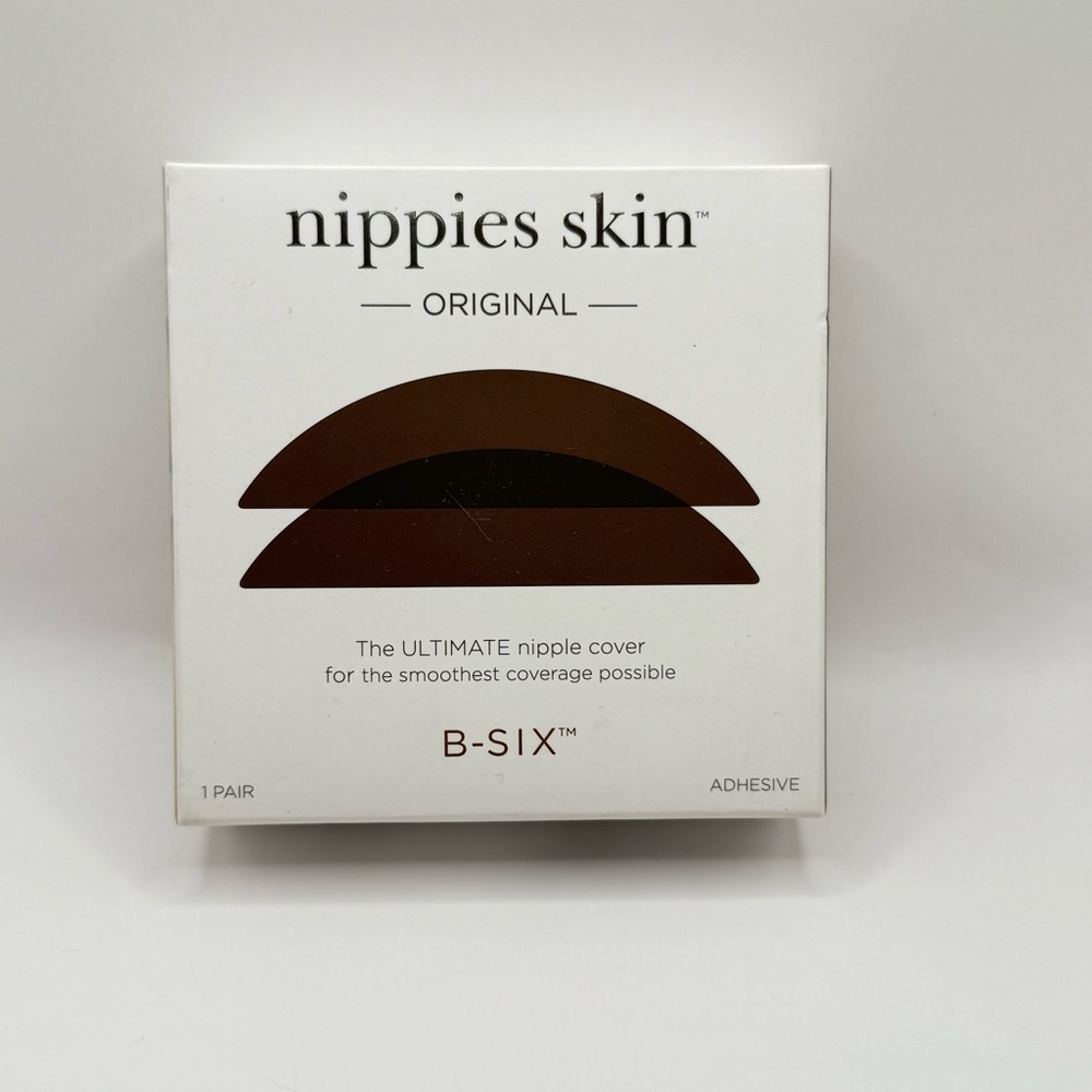 NIPPIES SKIN Original Nipple Cover Smooth Coverage; Espresso; 1 Pair S/M Cup A-C